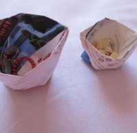 怎么折紙垃圾桶，手工折紙垃圾桶