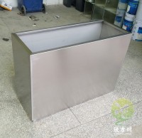 室外大號(hào)方形不銹鋼花箱