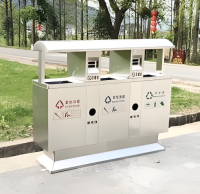 戶外公園三分類不銹鋼垃圾桶定制城市文明的綠色守護(hù)者