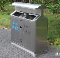 煥新街巷，分類先行戶外街道環(huán)衛(wèi)不銹鋼垃圾桶